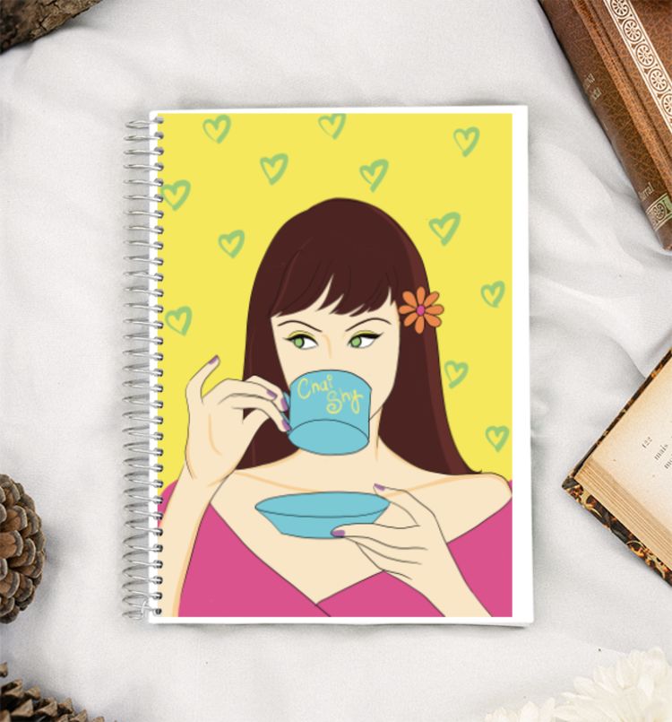 Chai Shy pop art A5 Notebook