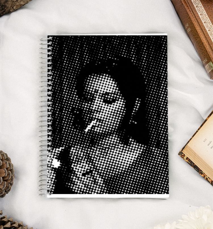 Retro wood A5 Notebook