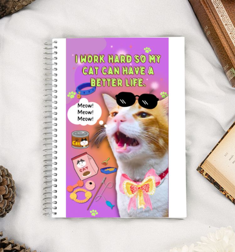 Cat Parent Life - Binny A5 Notebook