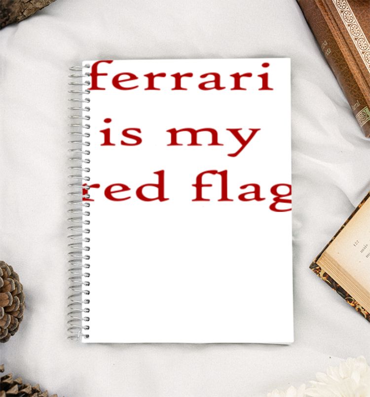 ferrari is my red flag A5 Notebook