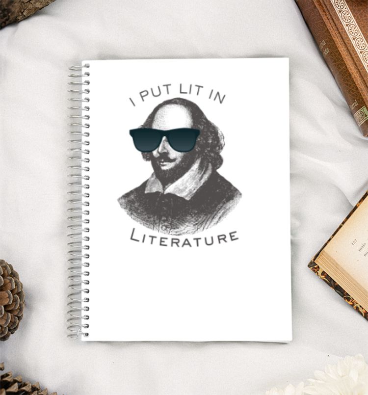 Shakespeare Book Merch A5 Notebook