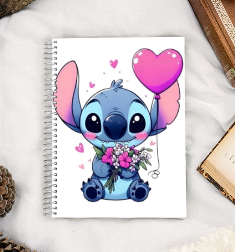Cute Stitch Fan Art A5 Notebook