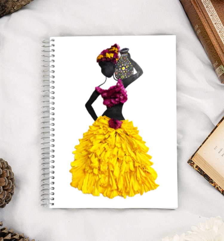 Ashad flower art - Marigold A5 Notebook