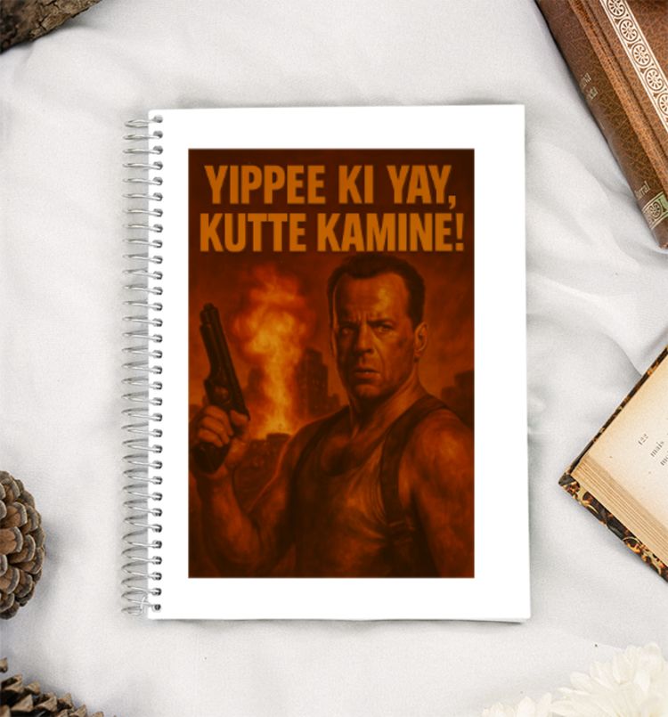 Die Hard Archival Cinema Tee A5 Notebook