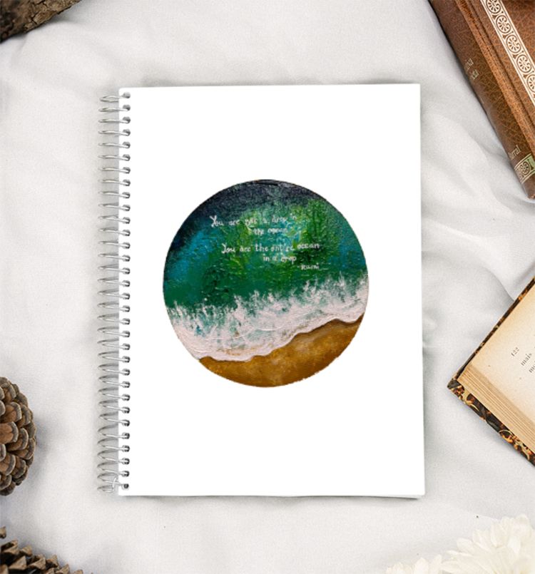 The Ocean in a Drop A5 Notebook