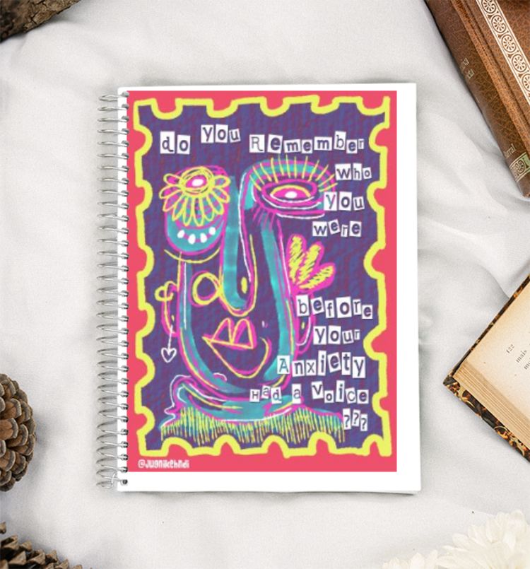 Fuck you, anxiety! A5 Notebook