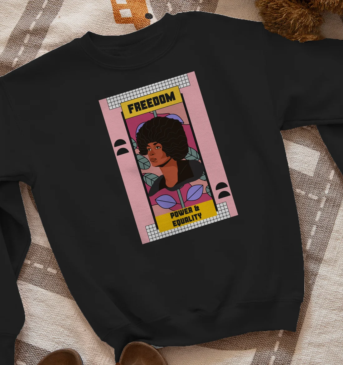 Angela Davis Power Equality Feminism Communism Sweatshirt