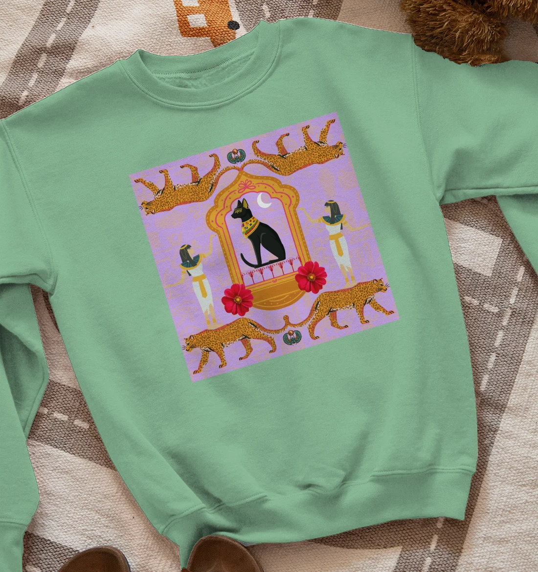 Mysterious Egyptian Printt Sweatshirt