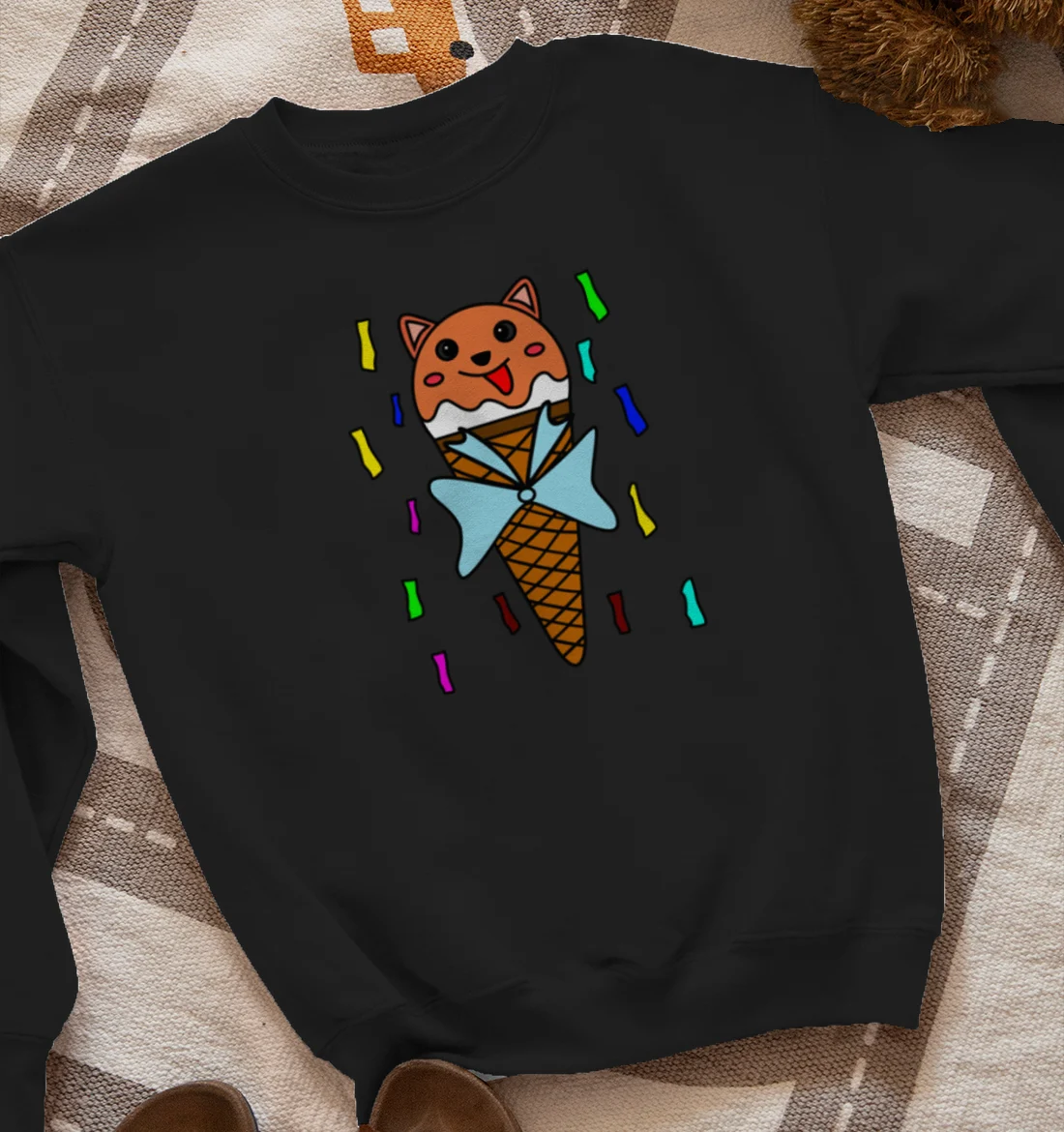 Kawaii Ice Cream Cone Gift Sweatshirt