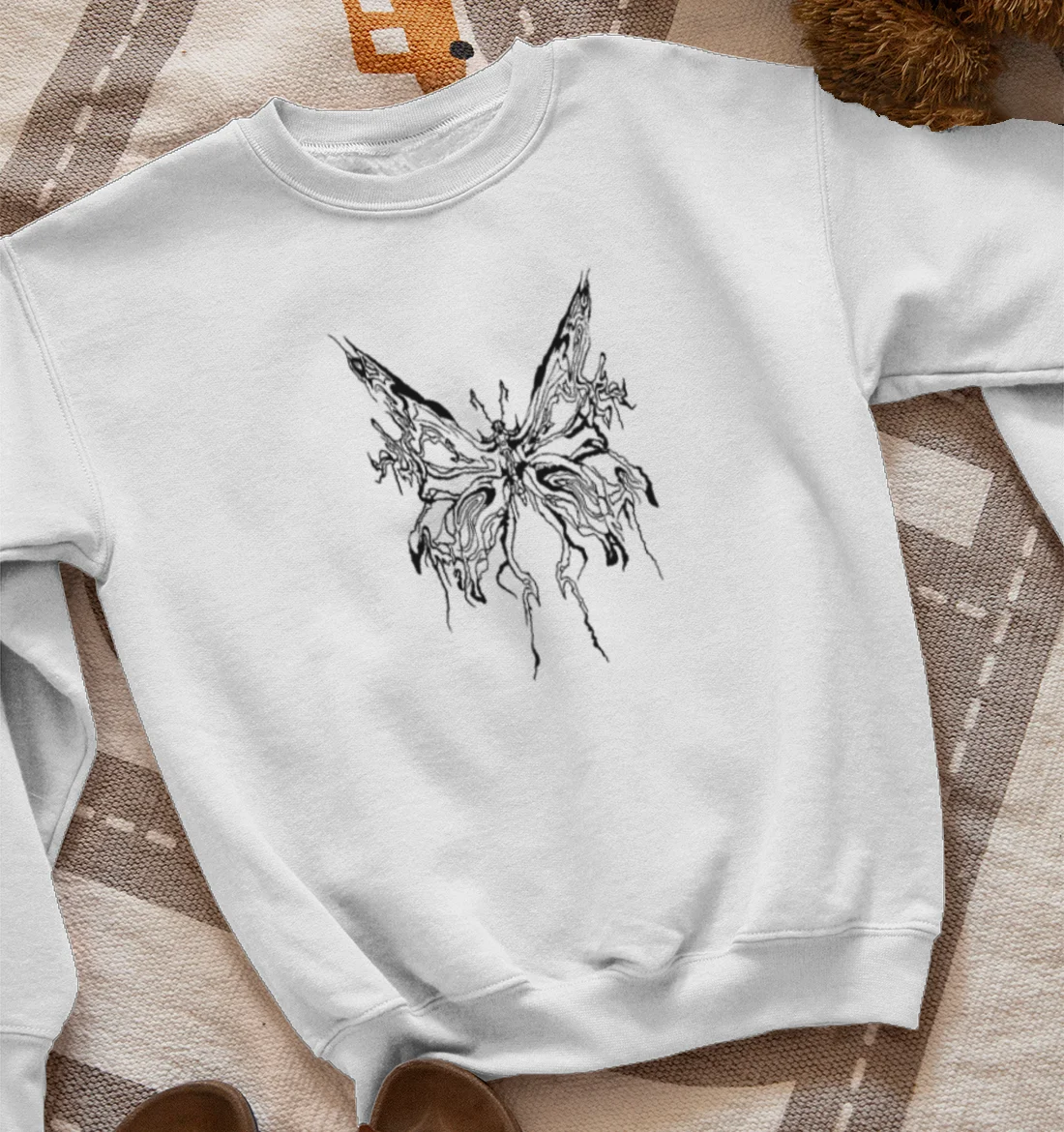 grunge butterfly Sweatshirt
