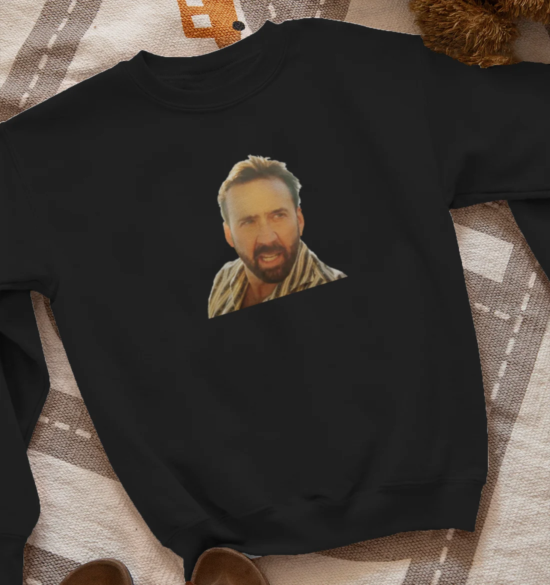 Nicolas Cage on the Left Sweatshirt