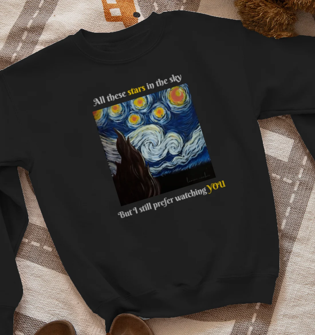 The Starry Night- Lemon Cookie Sweatshirt