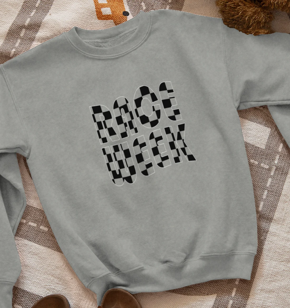 Race week - checkered flag Sweatshirt
