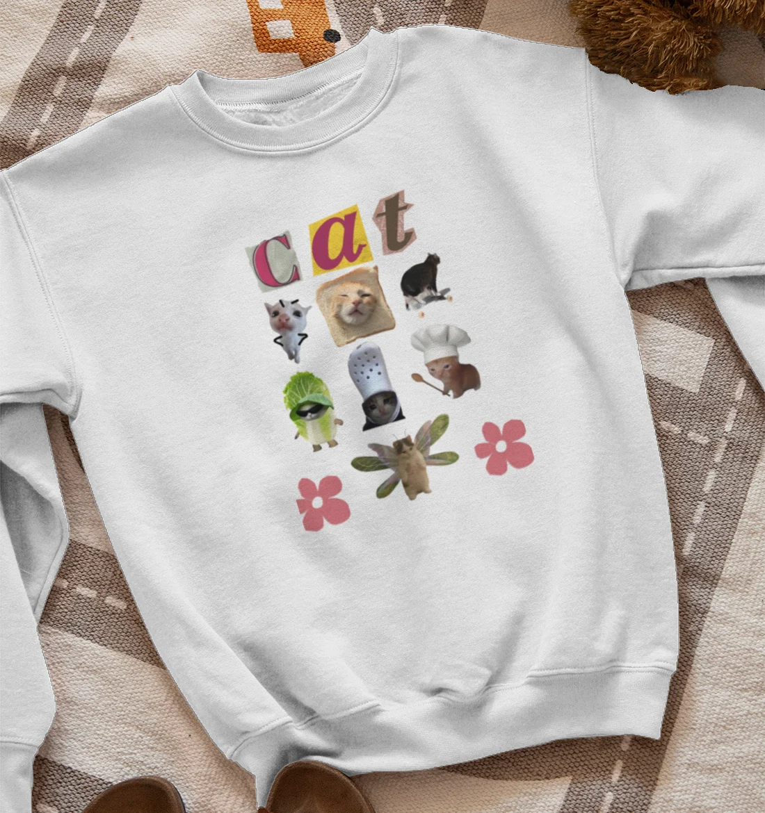 cat memes collab  Sweatshirt