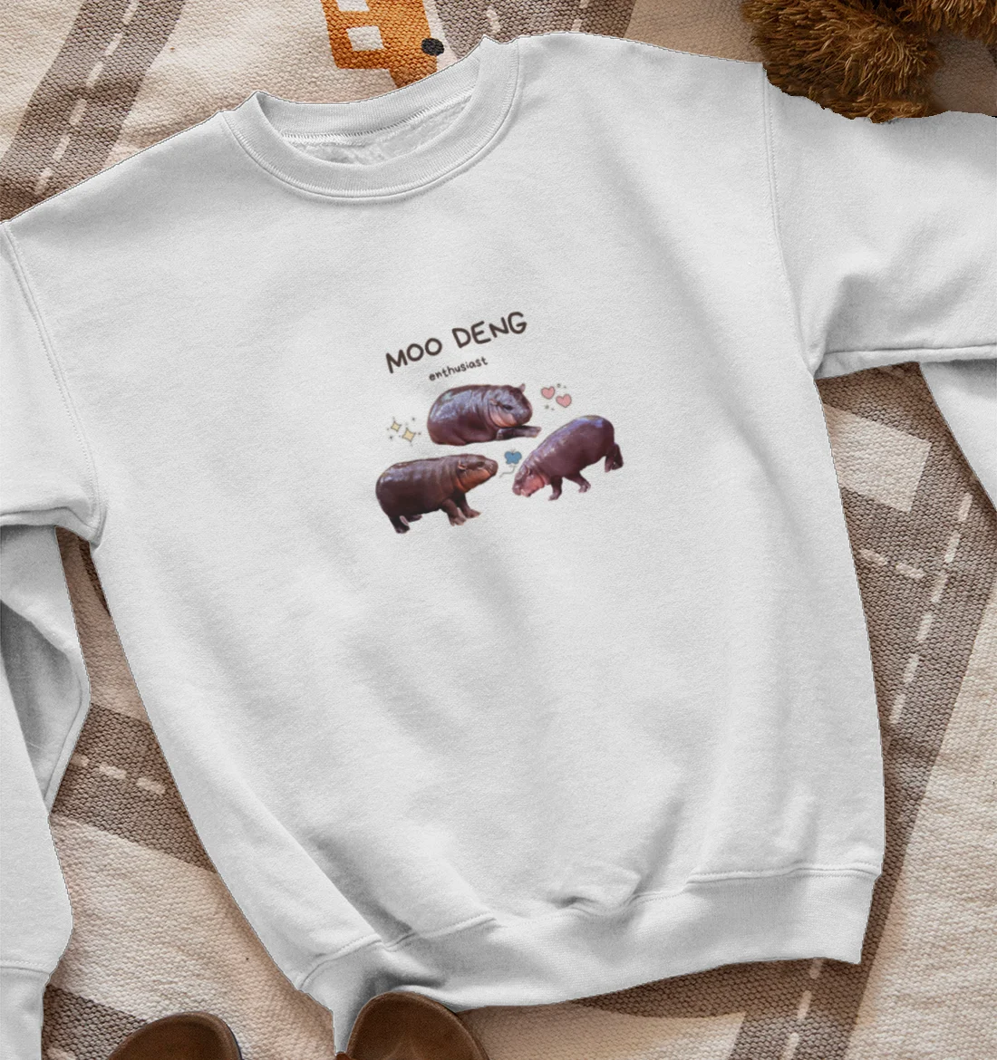 Moo Deng Enthusiast 2.0 Sweatshirt