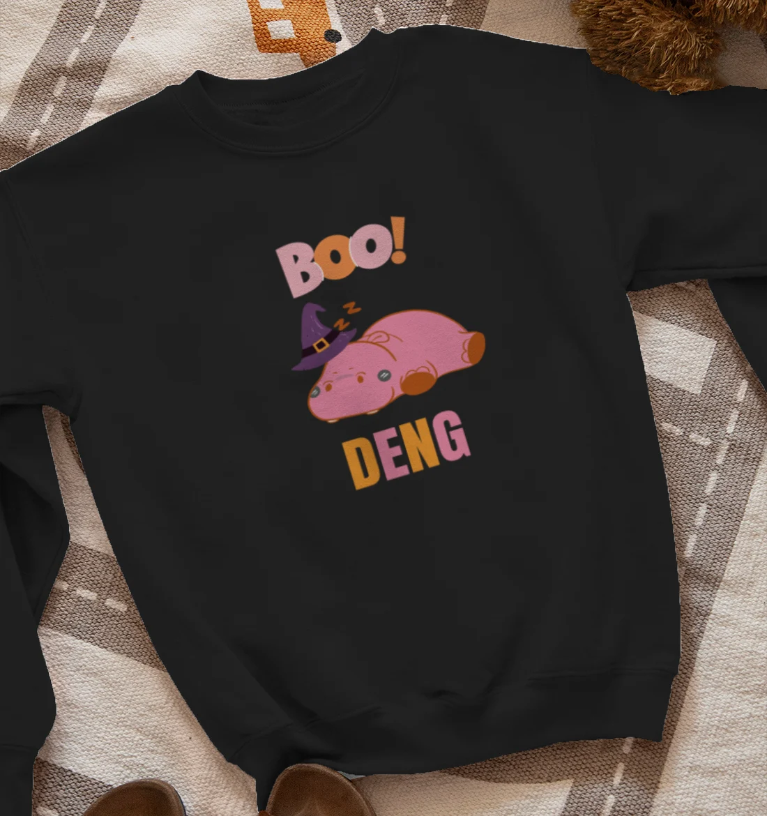 moo deng halloween Sweatshirt