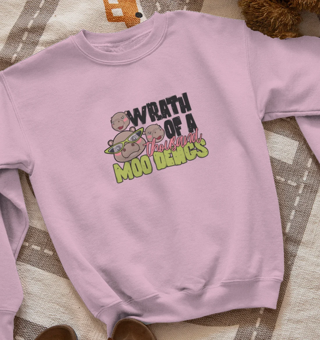 Moo Deng- Mood Swings Sweatshirt