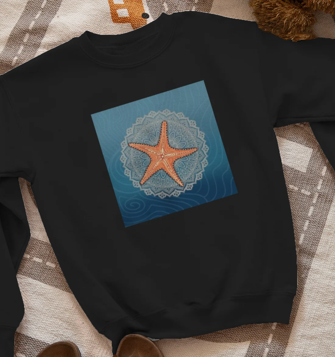 Star fish themed mandala Sweatshirt