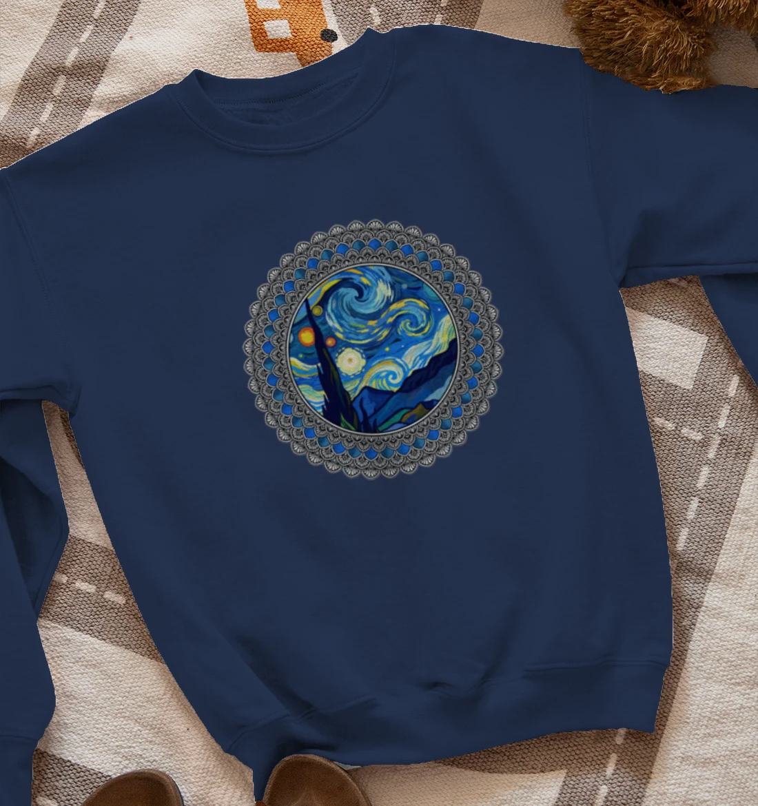 Starry Night with Mandala  Sweatshirt