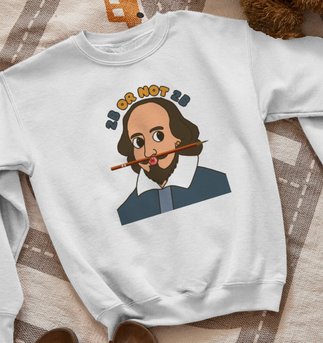 Shakespeare 2B Pencil Pun  Sweatshirt