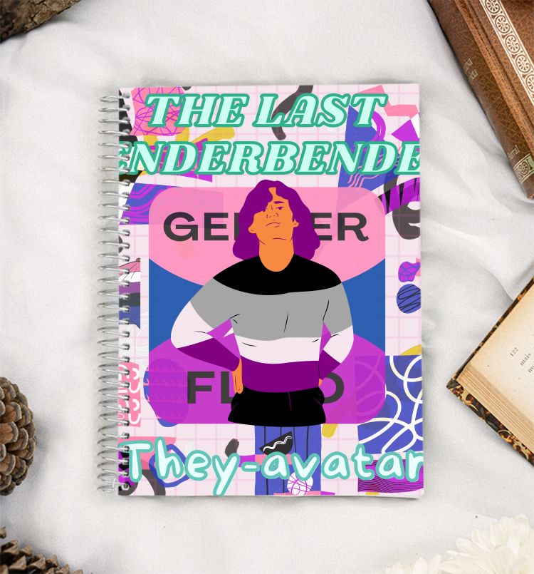 Gender fluid pride trans non binary queer love A5 Notebook