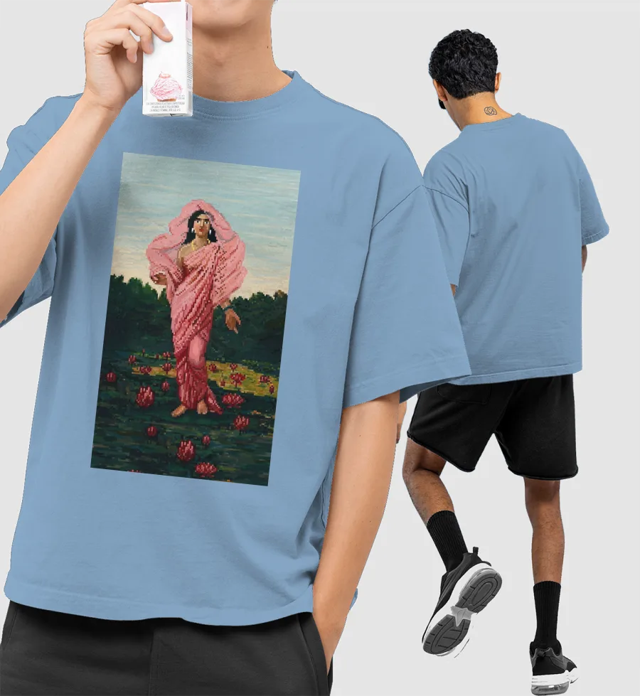 Padmini (Seen on Times Square) Front-Printed Oversized T-Shirt