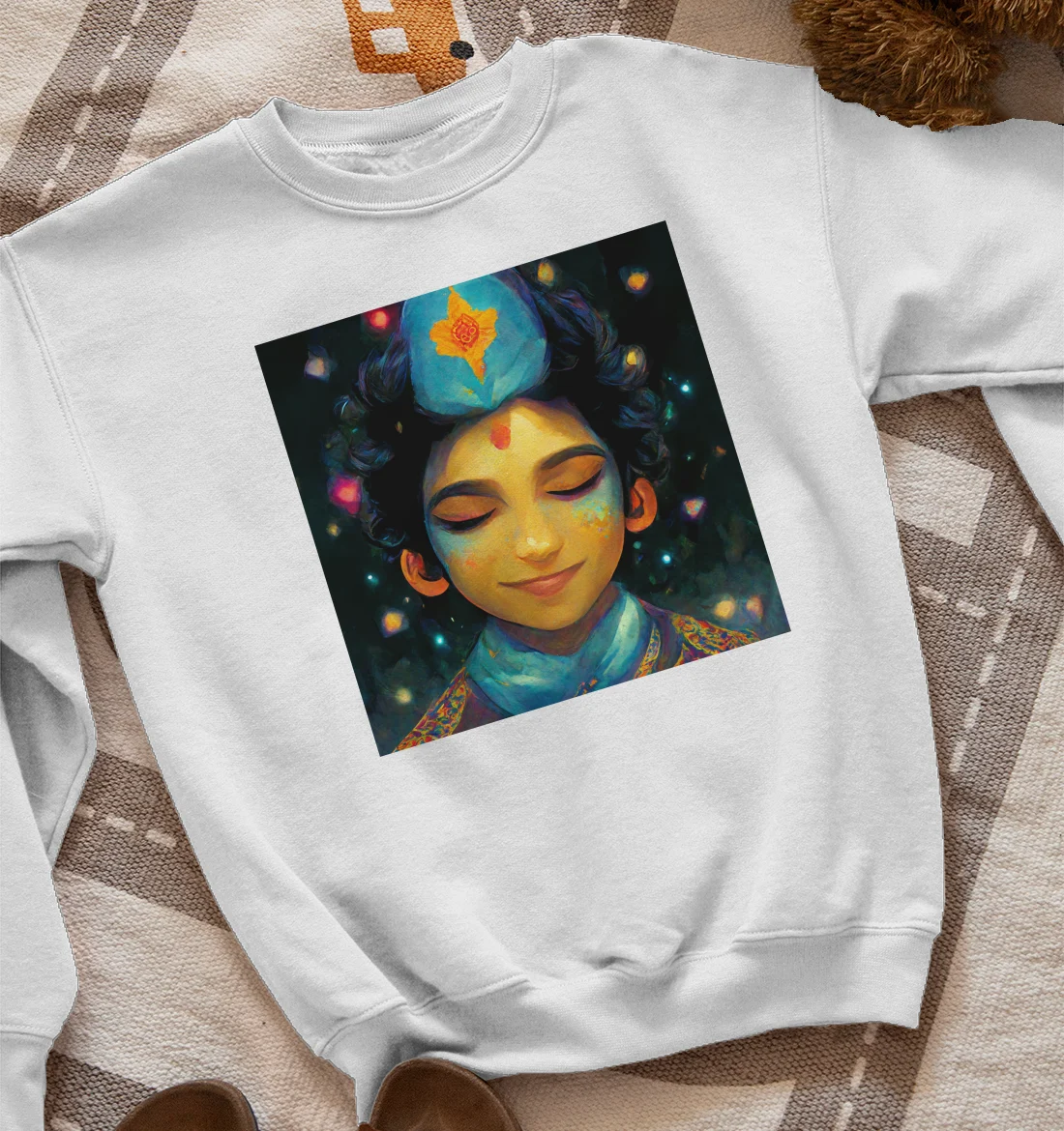 Krishna in the Universe Sweatshirt
