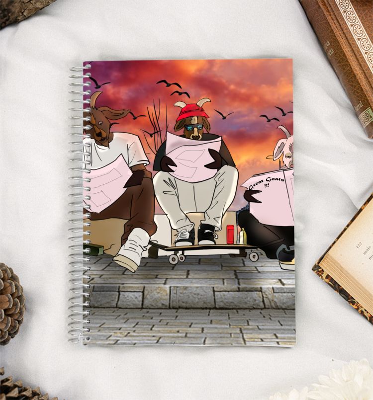 Chilling Goats A5 Notebook