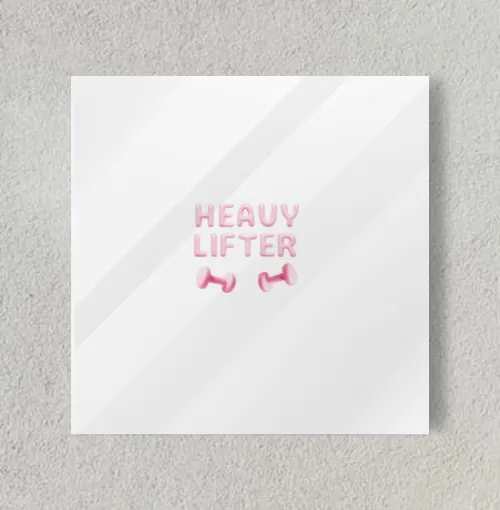 Heavy lifter 8" x 8" Acrylic Poster