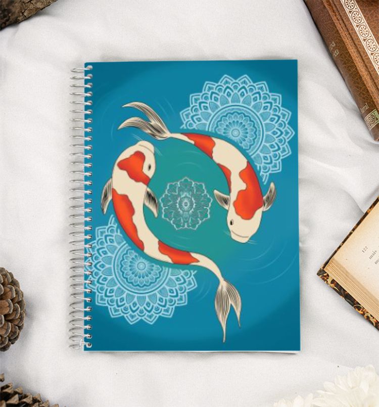 Koi fish Design A5 Notebook