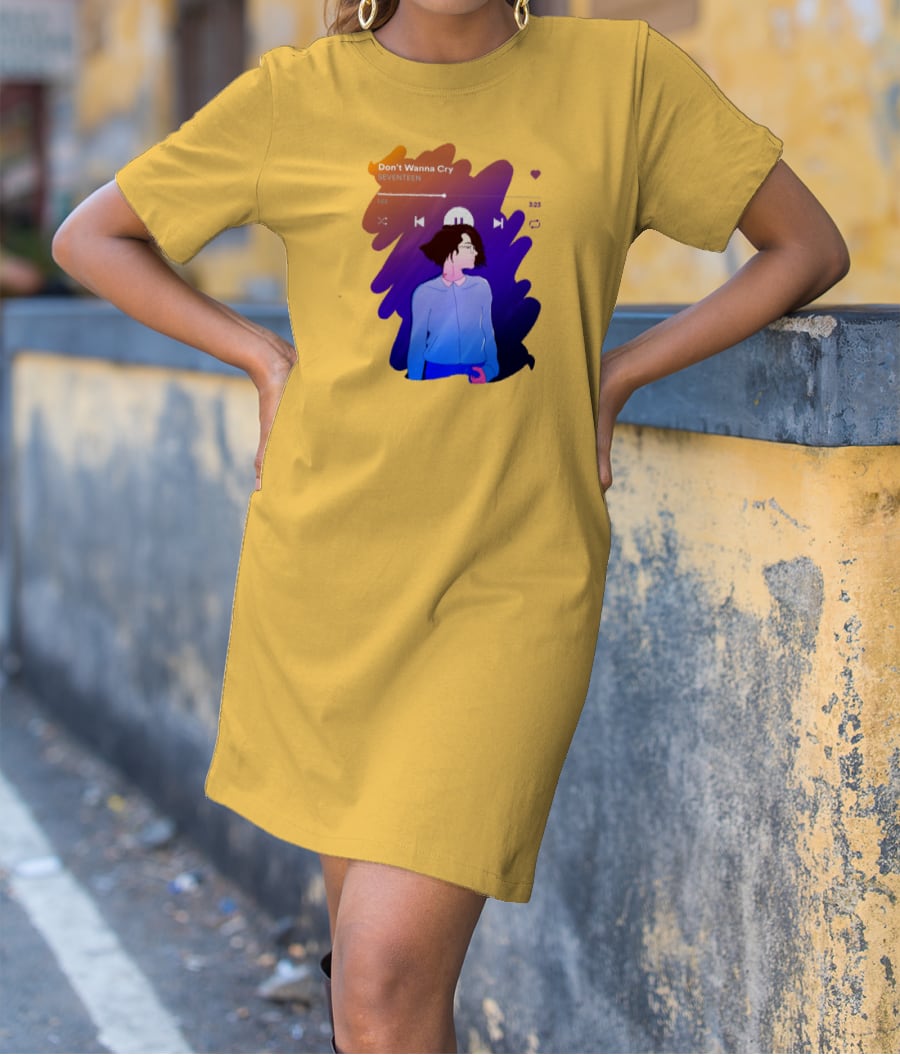 KPop Seventeen Don't Wanna Cry T-Shirt Dress