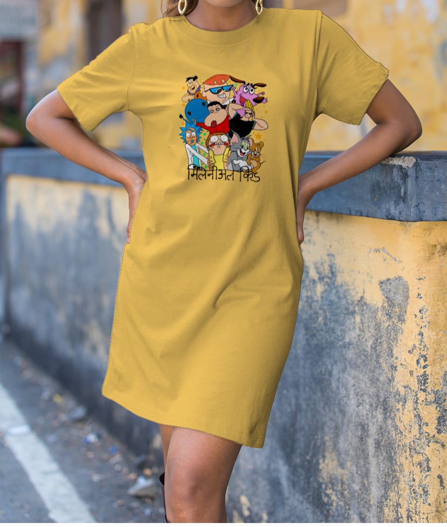 Millinneal 90s kid T-Shirt Dress