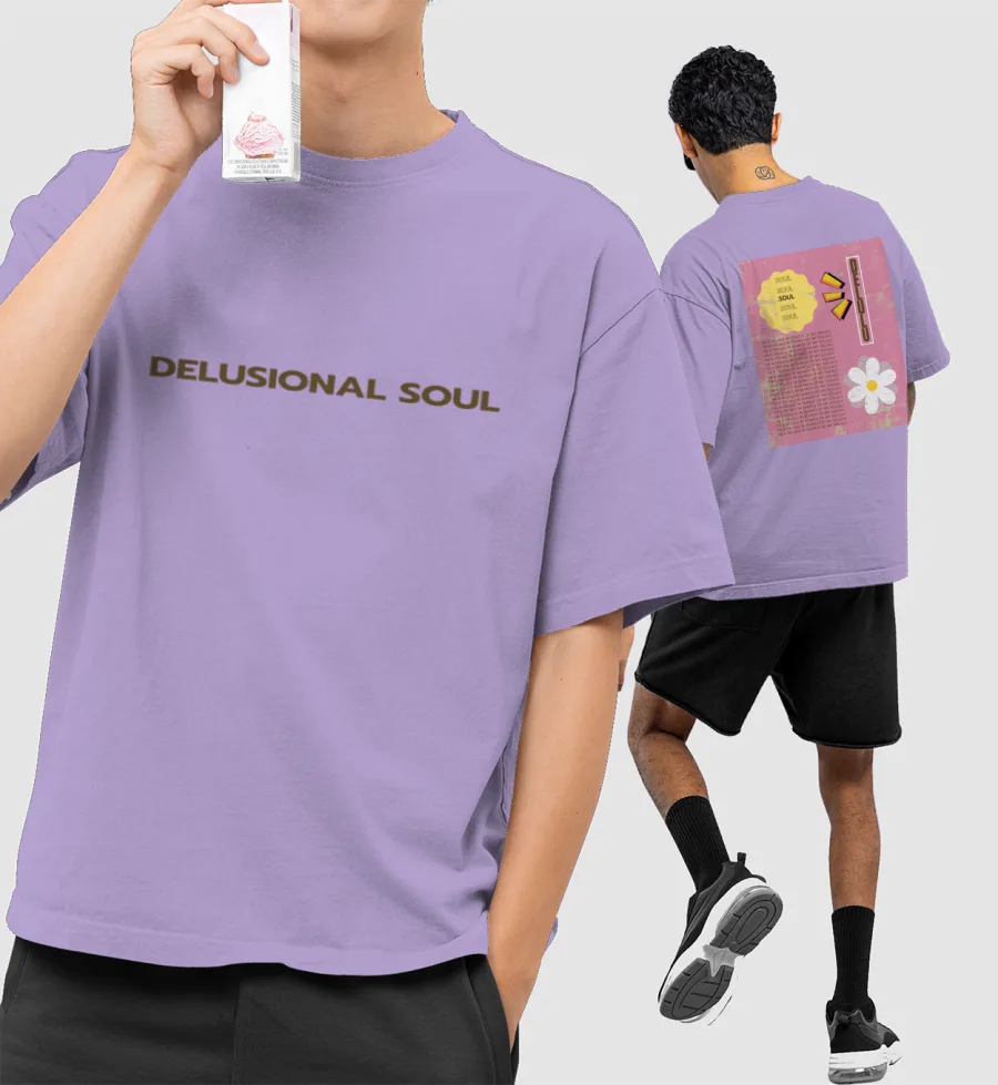 Delulu is Solulu Oversized T-Shirt (Front & Back Print)