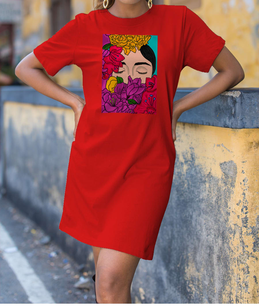 Bloom like a flower T-Shirt Dress