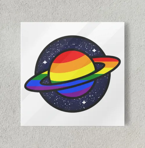 Planet Pride 8" x 8" Acrylic Poster