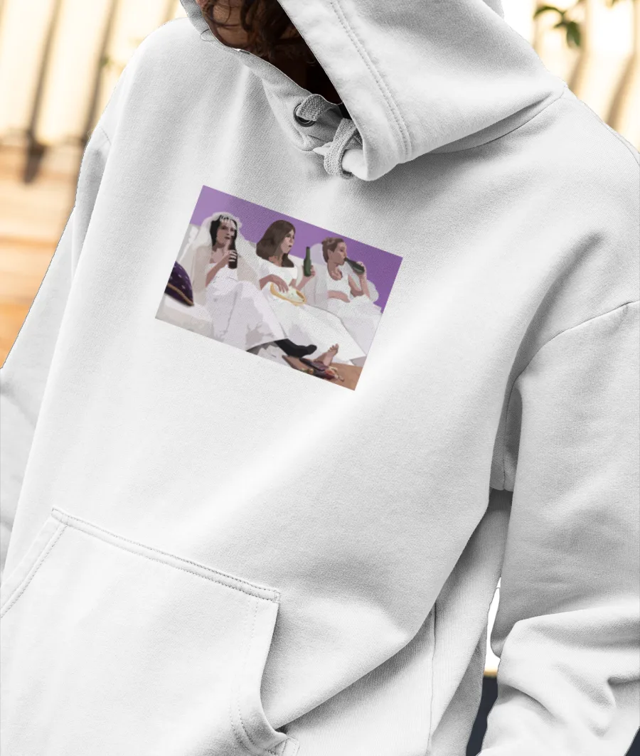 Friends - Monica, Rachel, Phoebe Front-Printed Hoodie