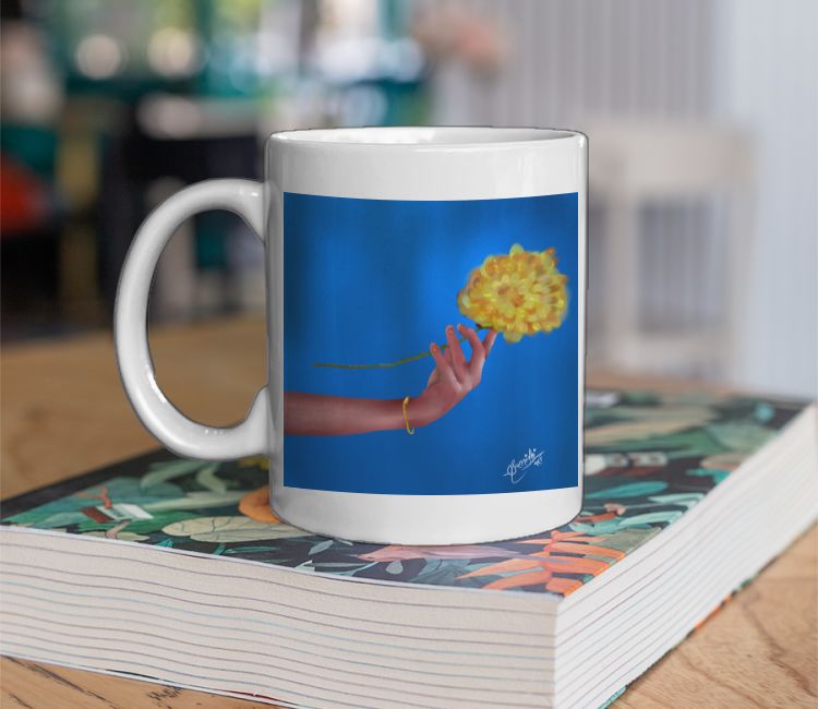 Golden flower Coffee Mug