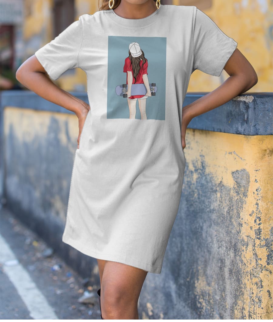 Skater Girl T-Shirt Dress