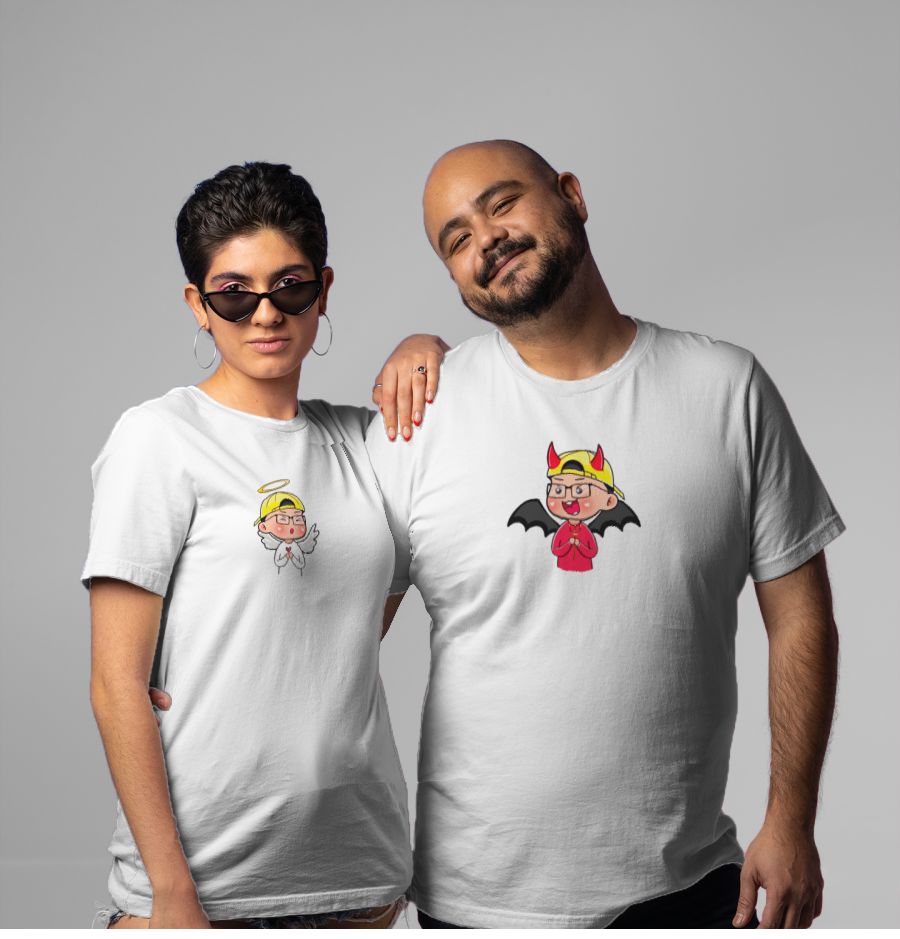 Cute Chibi Angel Devil Combo T-Shirts