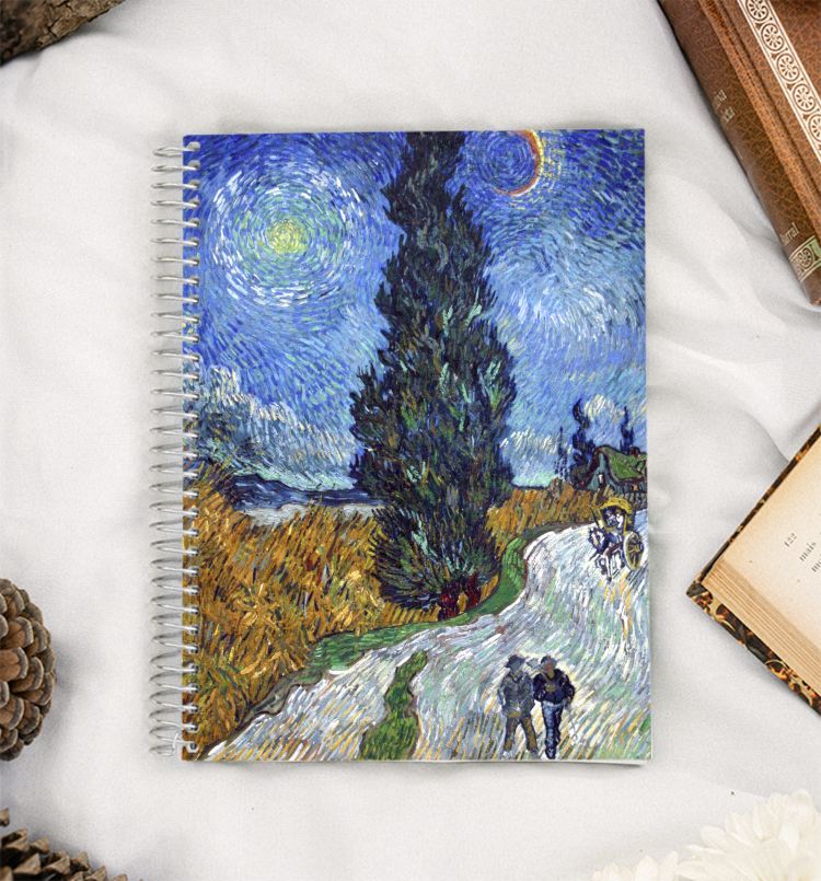 Road with Cypress and Star by Vincent van Gogh 