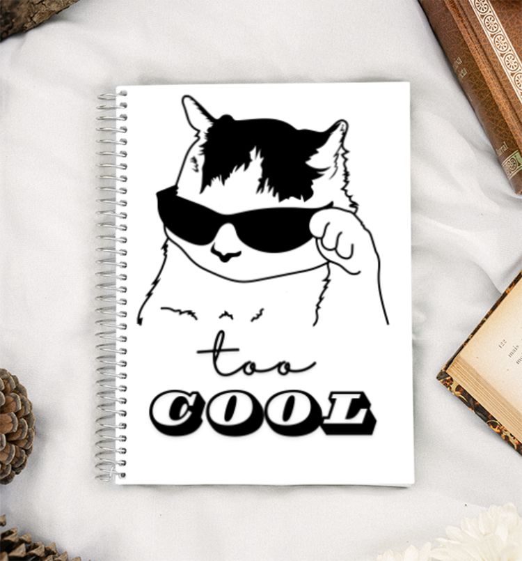 Cool cat A5 Notebook
