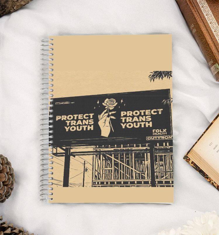 protect trans youth A5 Notebook