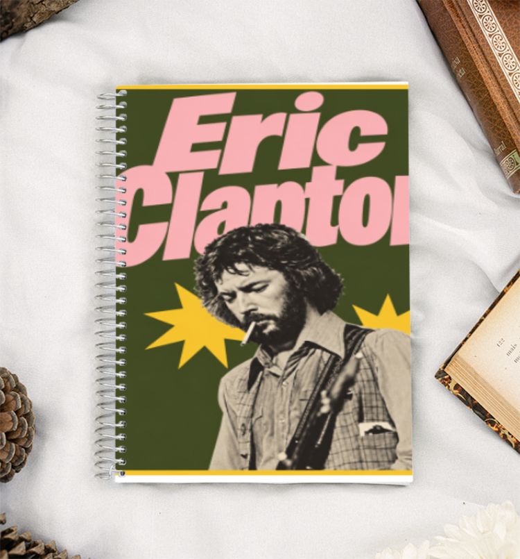Eric Clapton Retro Music A5 Notebook