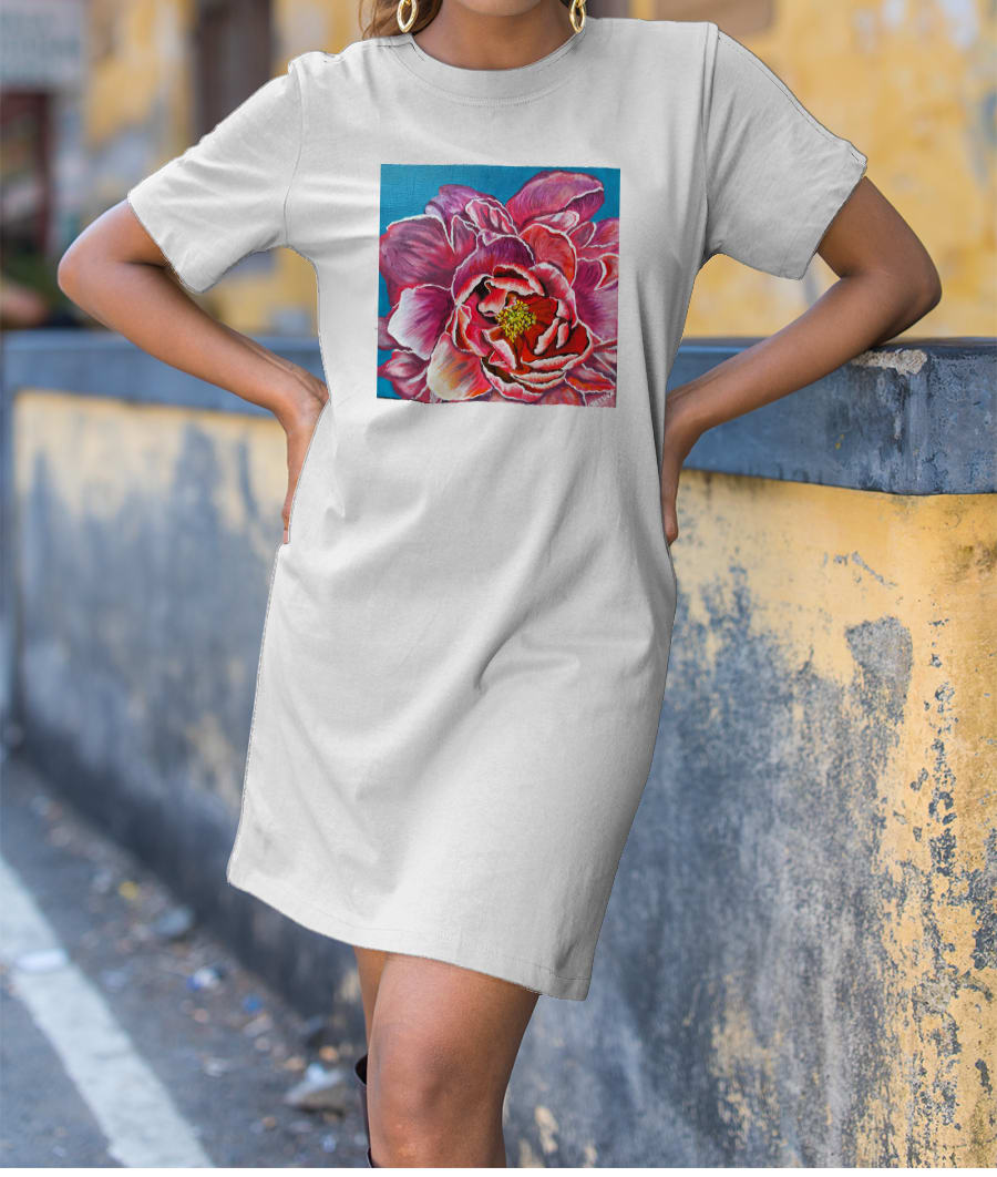 Flower  T-Shirt Dress