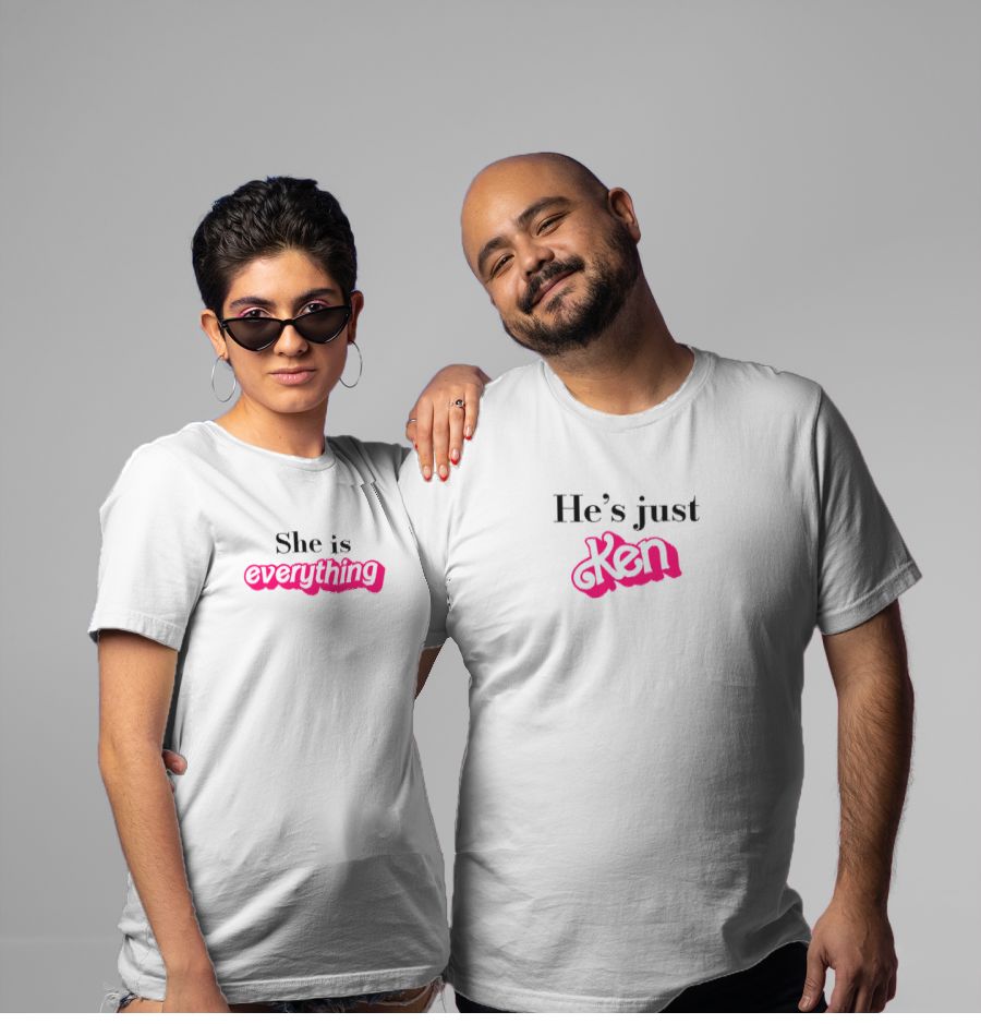 Barbie and Ken Couple Combo T-Shirts