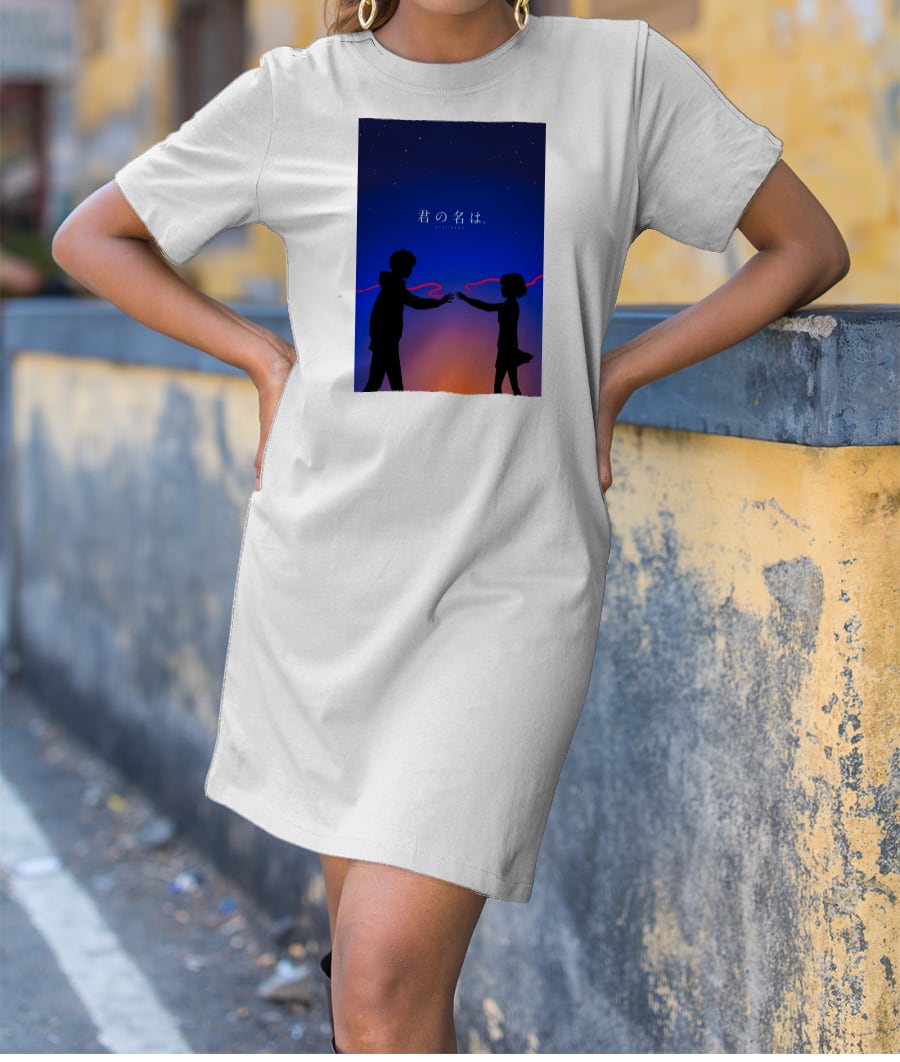 Your Name -  Anime T-Shirt Dress