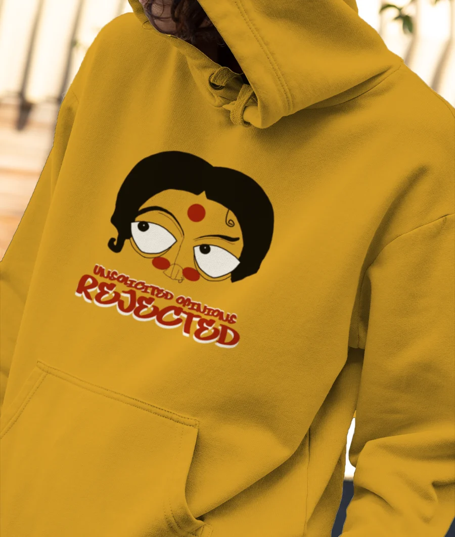 UNSOLICITED OPINIONS REJECTED Front-Printed Hoodie
