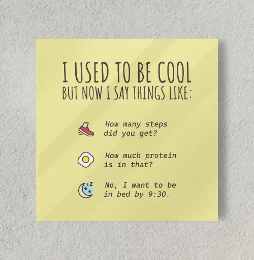 I used to be cool 8" x 8" Acrylic Poster
