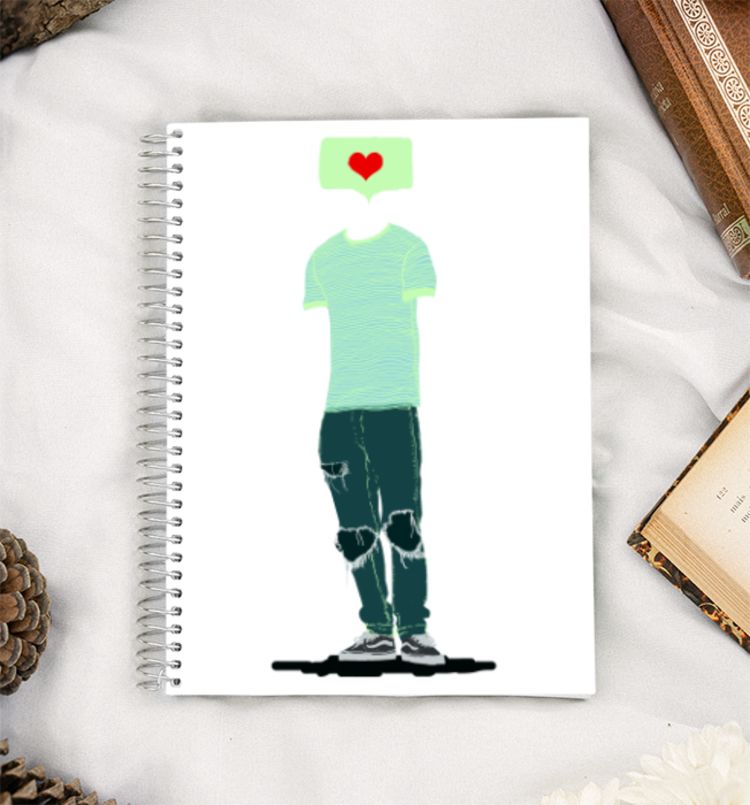 One sided love. A5 Notebook