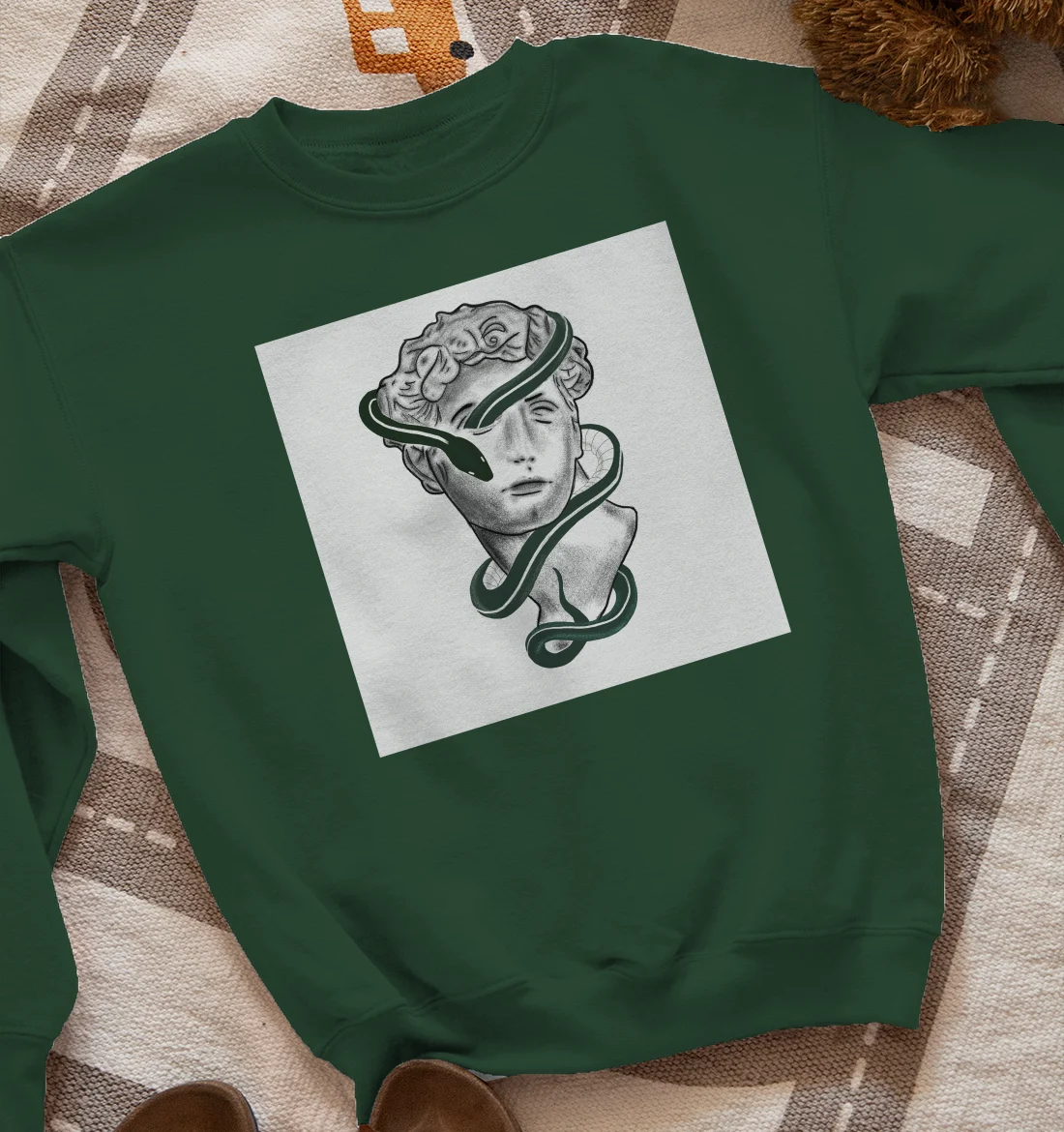 Michelangelo and snake Sweatshirt